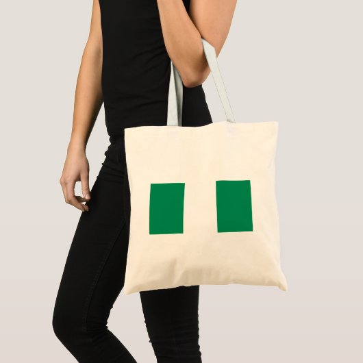 Nigeriaanse vlag tote bag (Voorkant (product))