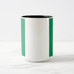 Nigeriaanse vlag tweekleurige koffiemok