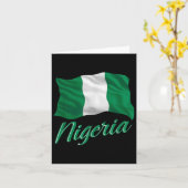 Nigeriaanse vlag van Nigeria Afrika Mannen Kinder  Kaart (Gele Bloem)