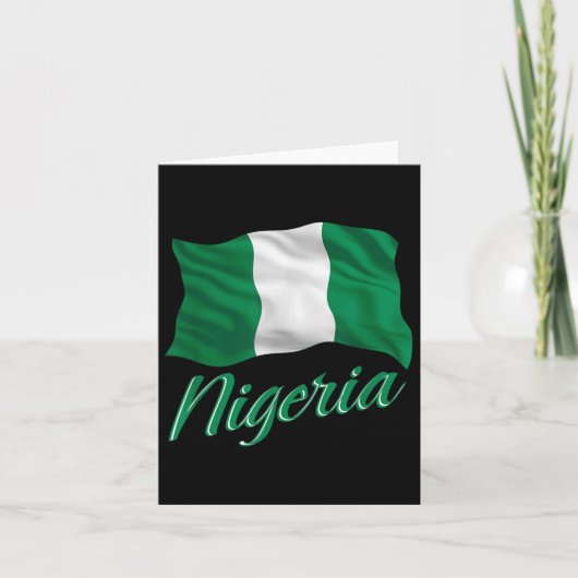 Nigeriaanse Vlag Van Nigeria Afrika Mannen Vrouwen Kaart (Voorkant)