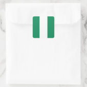 Nigeriaanse vlag vierkante sticker (Tas)