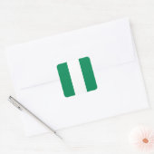 Nigeriaanse vlag vierkante sticker (Envelop)