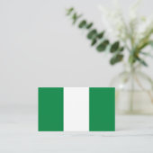 Nigeriaanse vlag visitekaartje (Staand voorkant)