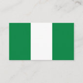 Nigeriaanse vlag visitekaartje (Voorkant)