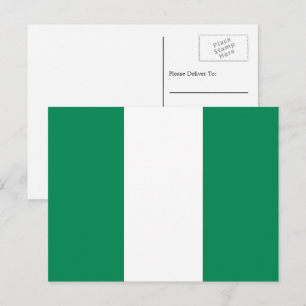 Nigeriaanse vlag, vlag van Nigeria Briefkaart