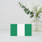 Nigeriaanse vlag, vlag van Nigeria Visitekaartje (Staand voorkant)