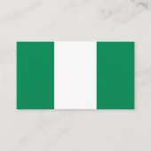 Nigeriaanse vlag, vlag van Nigeria Visitekaartje (Voorkant)