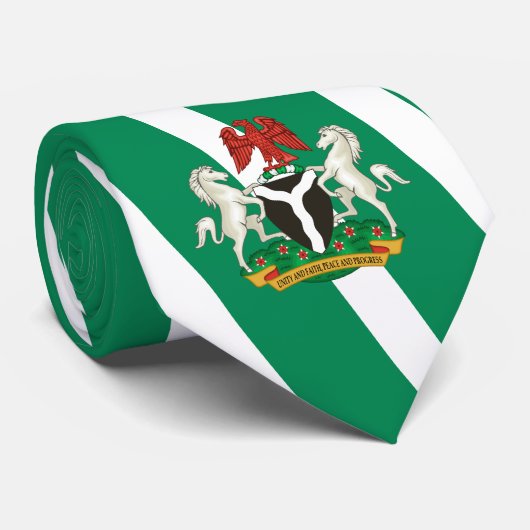 Nigeriaanse Vlag & Wapen, Vlag van Nigeria Stropdas (Opgerold)