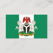 Nigeriaanse Vlag & Wapen, Vlag van Nigeria Visitekaartje (Voorkant)