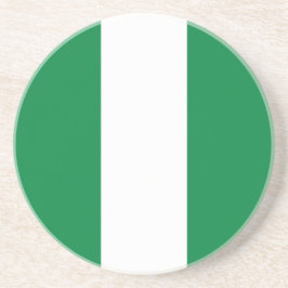Nigeriaanse vlag zandsteen onderzetter