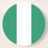 Nigeriaanse vlag zandsteen onderzetter (Voorkant)