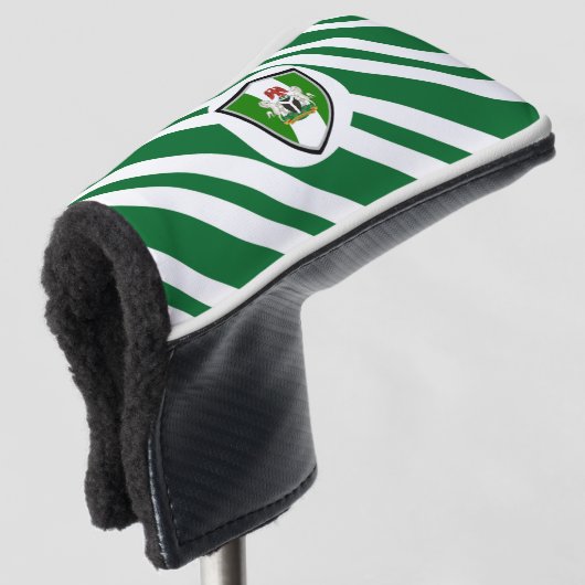Nigeriaanse vlaggen golfheadcover (3/4 voorkant)