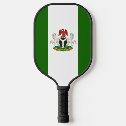 Nigeriaanse vlaggen pickleball paddle (Voorkant)