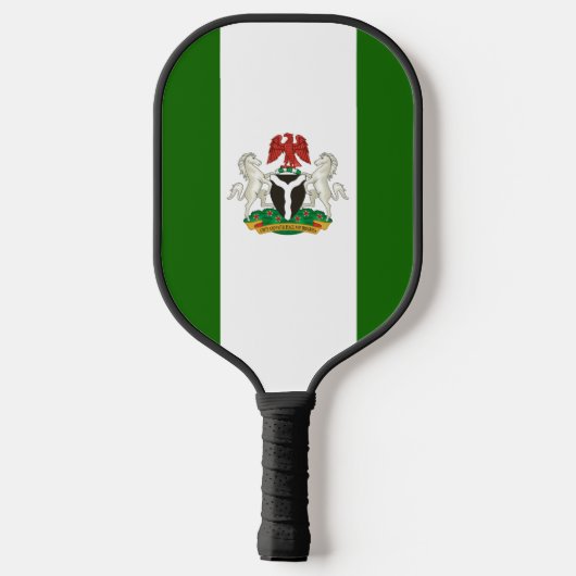 Nigeriaanse vlaggen pickleball paddle (Achterkant)