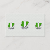 Nigeriaanse vlaggenkaart 2.0 visitekaartje (Achterkant)