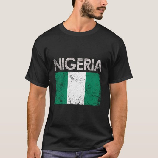 Nigeriaanse vlaggentrots t-shirt (Voorkant)