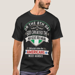Nigeriaanse vlagsouvenirs voor Nigeriaanse Mannen  T-shirt