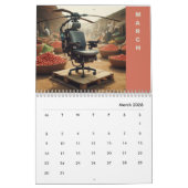 Nigeriaanse vliegstoelen (AI Art) Kalender (Mar 2026)