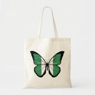 Nigeriaanse vlindervlag tote bag