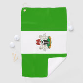 Nigeriaanse wapenschild  golfhanddoek (Insitu)