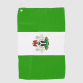 Nigeriaanse wapenschild  golfhanddoek (Voorkant)