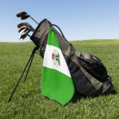 Nigeriaanse wapenschild  golfhanddoek (Groen)