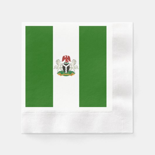 Nigeriaanse wapenschild servet (Voorkant)