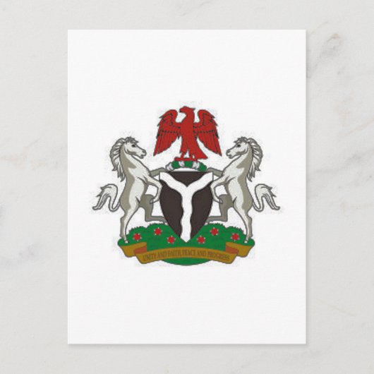 Nigeriaanse wapenstilstand briefkaart (Voorkant)