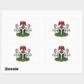 Nigeriaanse wapenstilstand rechthoekige sticker (Vel)