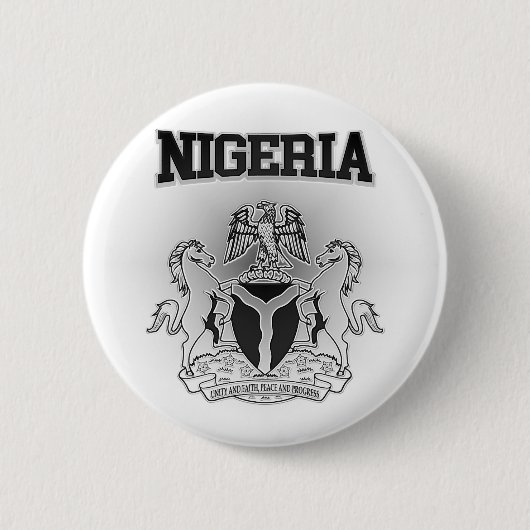 Nigeriaanse wapenstilstand ronde button 5,7 cm (Voorkant)