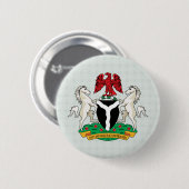 Nigeriaanse wapenstilstand ronde button 5,7 cm (Voorkant /achterkant)