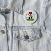 Nigeriaanse wapenstilstand ronde button 5,7 cm (In situ)
