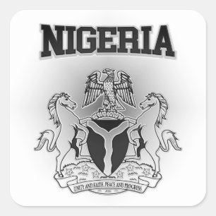 Nigeriaanse wapenstilstand vierkante sticker
