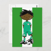 Nigeriaanse WK Voetbal Briefkaart (Voorkant / Achterkant)
