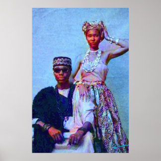 Nigerian Couple Portrait Poster