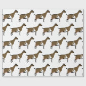 Nigerian Dwarf Dairy Goat Boerderij on White Cadeaupapier (Vlak)