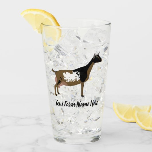 Nigerian Dwarf Dairy Goat Glas (Voorkant ijs)