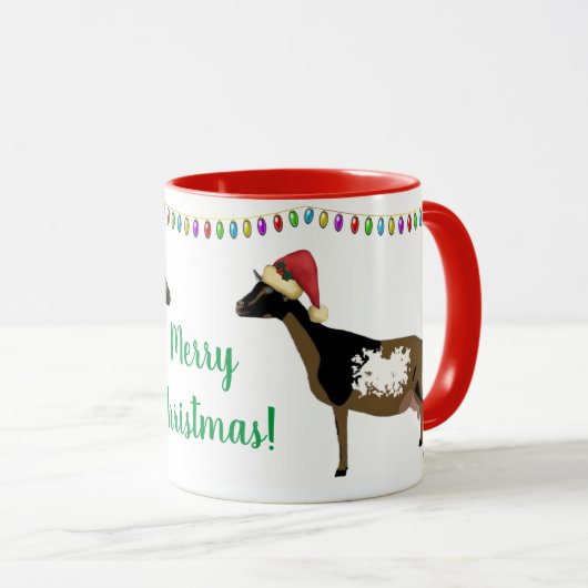 Nigerian Dwarf Dairy Goat Kerstmis Mok (Voorkant rechts)