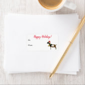 Nigerian Dwarf Dairy Goat met kerstcadeau Label (Insitu)