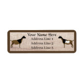 Nigerian Dwarf Dairy Goat Return Label (Voorkant)