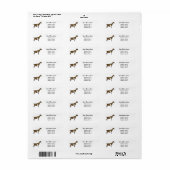 Nigerian Dwarf Dairy Goat Return Label (Full Sheet)