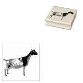 Nigerian Dwarf Dairy Goat Rubberstempel (Gestempeld)