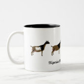 Nigerian Dwarf Dairy Goats Tweekleurige Koffiemok (Links)