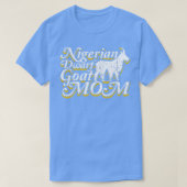 Nigerian Dwarf Goat Mam Pet Eigenaar T-shirt (Design voorkant)