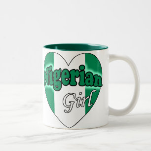 Nigerian Girl Tweekleurige Koffiemok