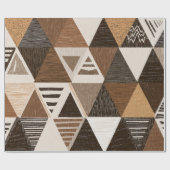 Nigerian patterns on a triangles background cadeaupapier (Vlak)