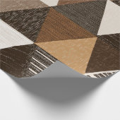 Nigerian patterns on a triangles background cadeaupapier (Hoek)