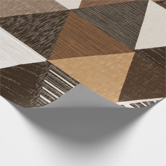 Nigerian patterns on a triangles background cadeaupapier (Hoek)