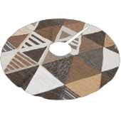 Nigerian patterns on a triangles background kerstboom rok (Gekanteld)