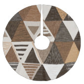 Nigerian patterns on a triangles background kerstboom rok (Voorkant)